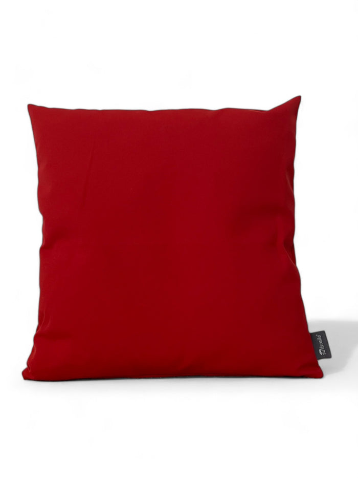 Sunbrella sierkussen 45x45 Solids Logo Red