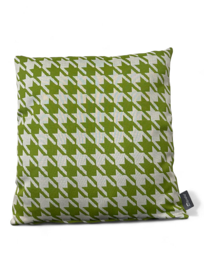 Sunbrella sierkussen 45x45 Jacquard pied de poule amande